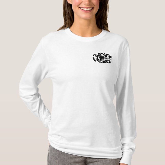 Ancient Mexican Fish Motif Hoody (Front)