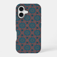 Ancient Mosaic Geometric Floral Pattern