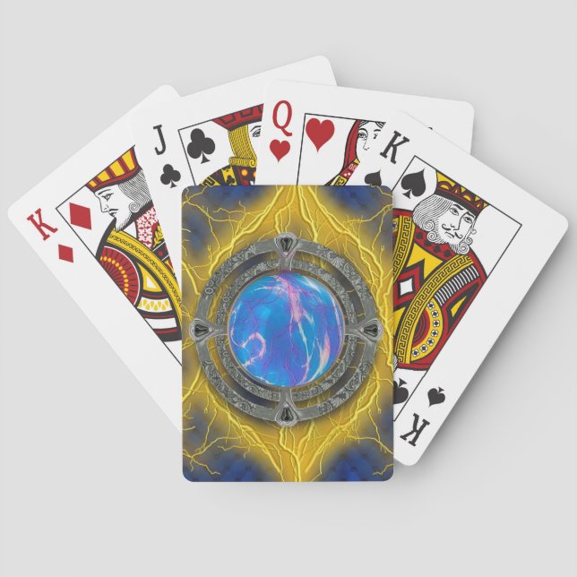 Ancient Mystical Tome of Magic Spells & Potions 7 Playing Cards (Back)