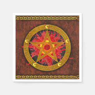 Ancient Mystical Tome of Magic Spells & Potions I Napkin