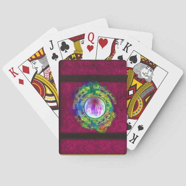 Ancient Mystical Tome of Magic Spells & Potions II Playing Cards (Back)