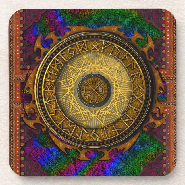Ancient Mystical Tome of Magic Spells & Potions V Coaster (Front)