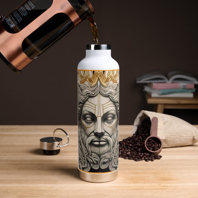 "Ancient Mythic Gods" Water Bottle (Coffee)