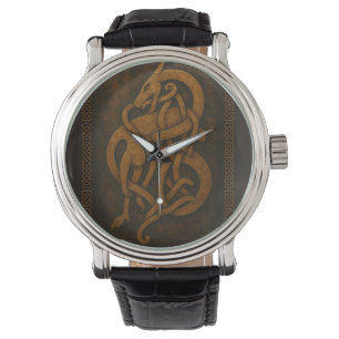 Ancient Norse Serpent Knot with Celtic Border Watch