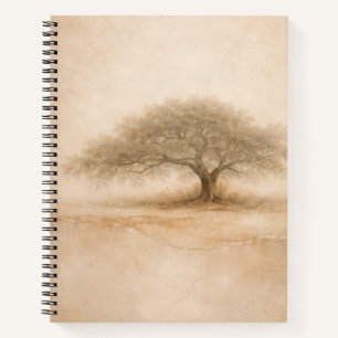 Ancient Oak   Southern Oak Tree Art   Notebook