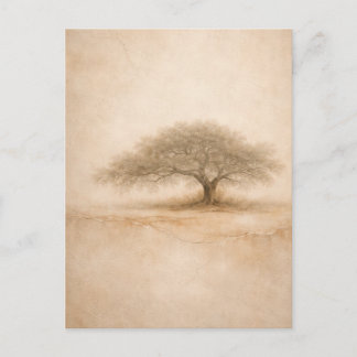 Ancient Oak | Southern Oak Tree Art | Postcard