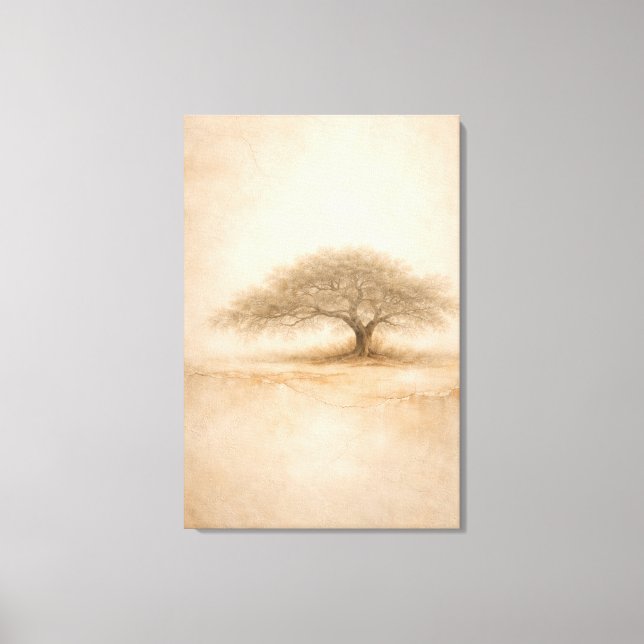 Ancient Oak | Southern Oak Tree | Stretched Canvas Print (Front)