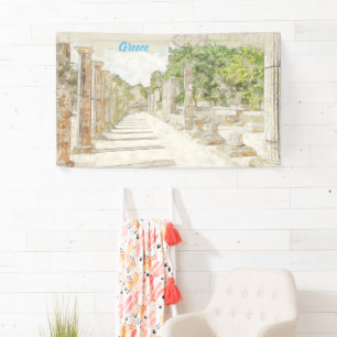 Ancient Olympia, Elis Greece – Historic Archaeolog Banner