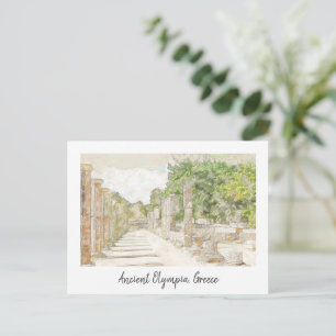 Ancient Olympia, Greece Postcard – Vintage Travel 