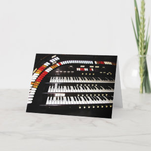 Ancient Organ Blank Inside All Occasion Greeting Card