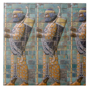 Ancient Persian Warrior Tile