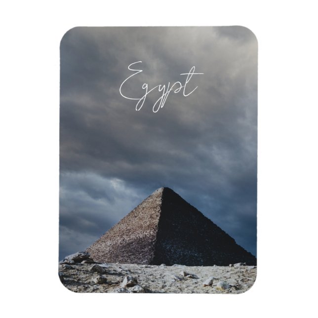 Ancient Pyramid with stormy sky, Egypt Magnet (Vertical)