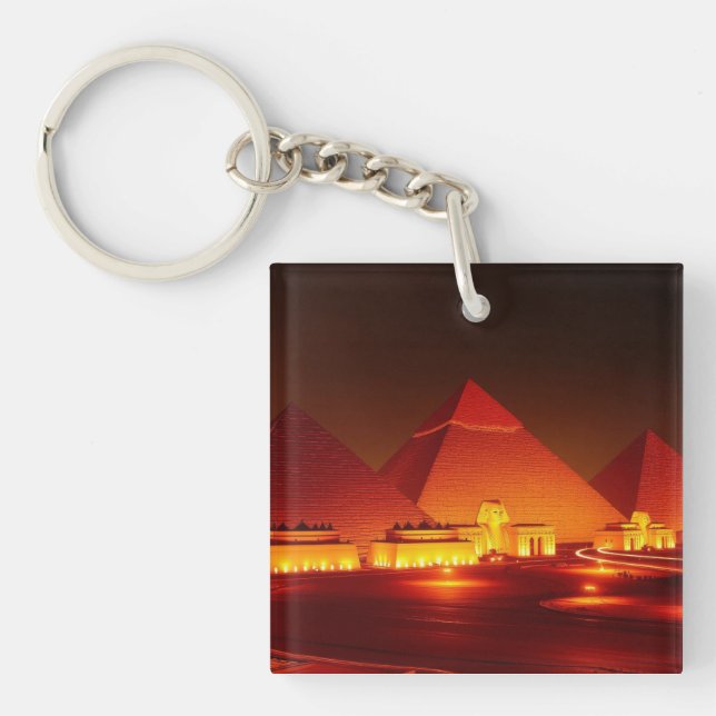 Ancient pyramids key ring (Front)