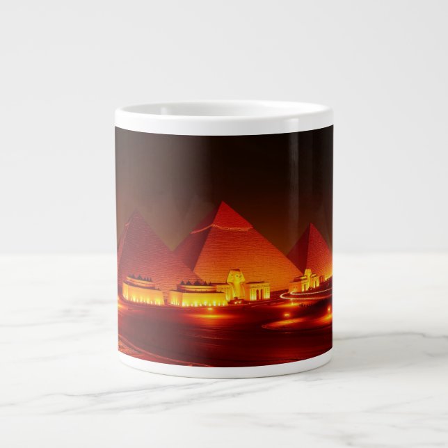 Ancient Pyramids Large Coffee Mug (Front)