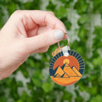 Ancient Pyramids Sacred Keychain Art