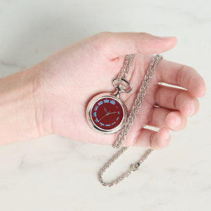 Ancient Red Blue Mayan Numerals Minimalist Art Watch