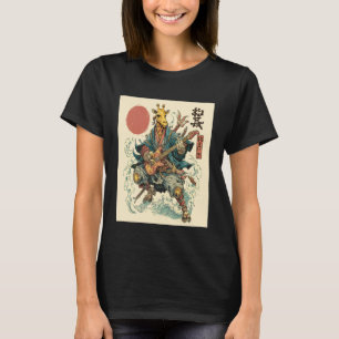 Ancient Retro Japanese Giraffe Punk Guitarist Vint T-Shirt