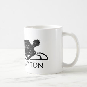 Ancient Roman Artefact Know Thyself Skeleton Coffee Mug