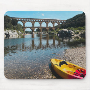 Ancient Roman Bridge in France Mouse Mat