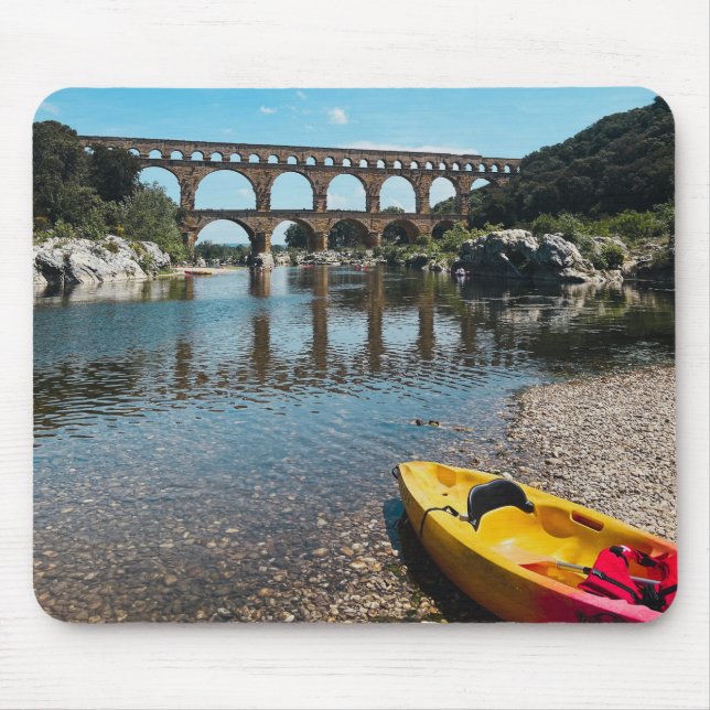 Ancient Roman Bridge in France Mouse Mat (Front)