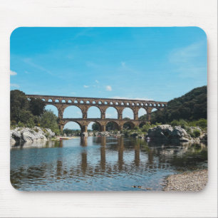 Ancient Roman Bridge in France Mouse Mat