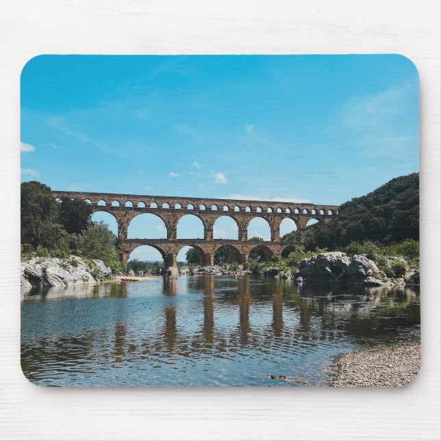 Ancient Roman Bridge in France Mouse Mat (Front)