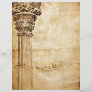 Ancient Roman Column Corinthian Architectural