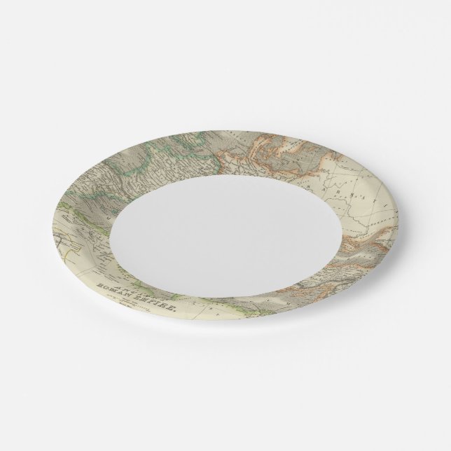 Ancient Roman Empire Paper Plate (Angled)