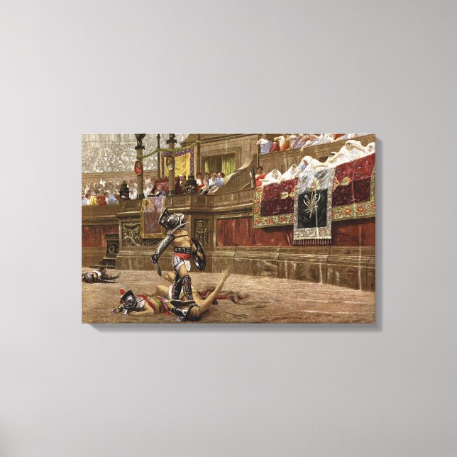 Ancient Roman Gladiators Canvas Print (Front)