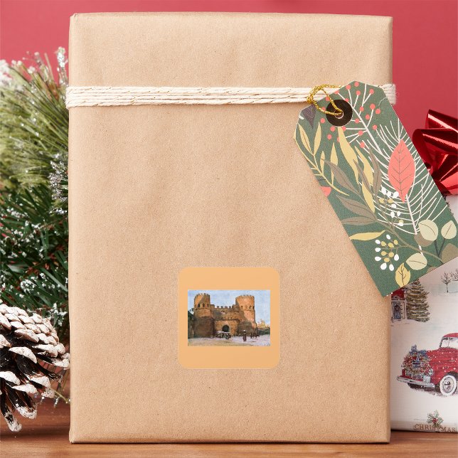 Ancient Roman Historic Architecture Square Sticker (Creator Uploaded)