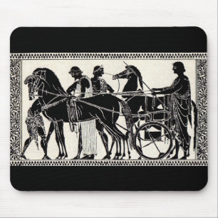ancient Roman men and horses Mouse Mat