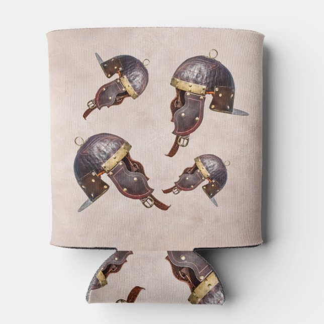 Ancient Roman military helmet Can Cooler (Back)