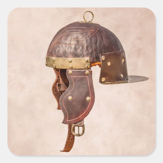 Ancient Roman military helmet Square Sticker (Front)