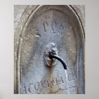 Ancient Roman public water fountain