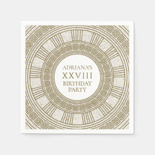 Ancient Rome Birthday Party with stone elements Napkin