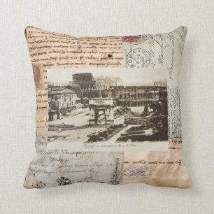 Ancient Rome Coliseum Italian Pillow