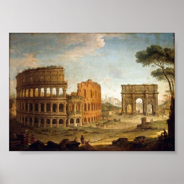 Ancient Rome Colosseum Poster or Print (Front)