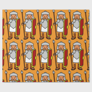 Ancient Rome Fun Roman Soldier   Gift  Wrapping Paper