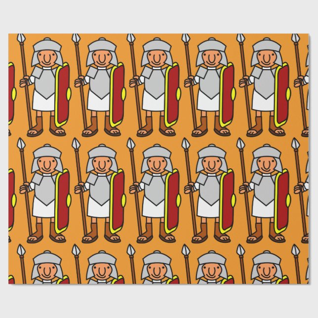 Ancient Rome Fun Roman Soldier   Gift  Wrapping Paper (Flat)