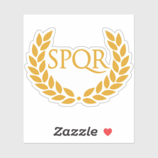 Ancient Rome SPQR Golden Laurel Wreath - Symbol