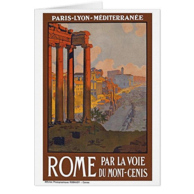 Ancient Rome Travel Ad Painting (Front)