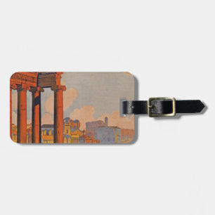 Ancient Rome Travel Ad Painting Luggage Tag