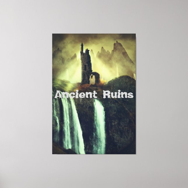 Ancient Ruins Fantasy Landscape  Canvas Print (Front)