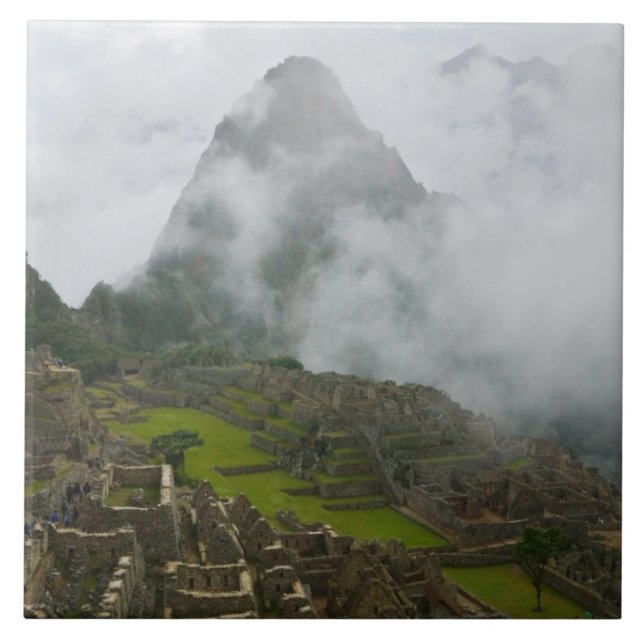 Ancient ruins of Machu Picchu with Andes Tile (Front)
