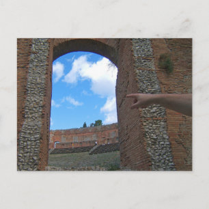 Ancient Ruins Taormina, Sicily Postcard