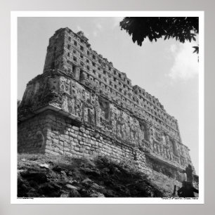 Ancient Ruins: Temple 33 of Yaxchilan Poster