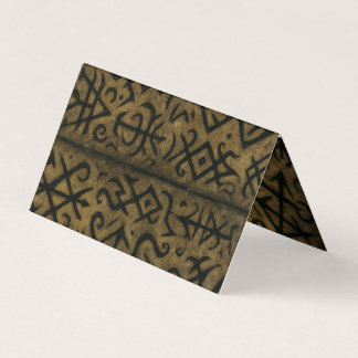 Ancient Runes & Mystic Symbols – Dark Occult Art T Business Card