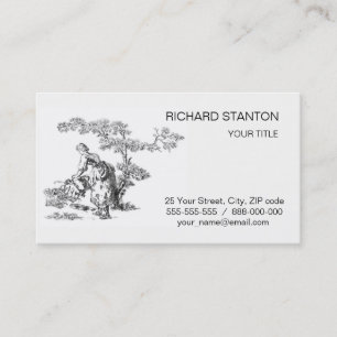 Ancient rural artwork business card
