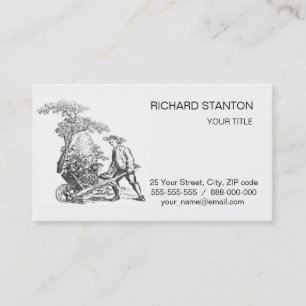 Ancient rural artwork business card