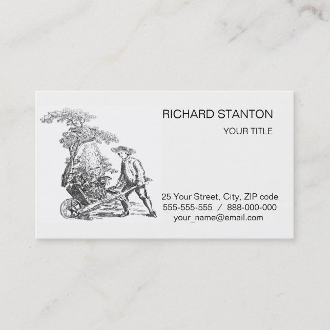 Ancient rural artwork business card (Front)